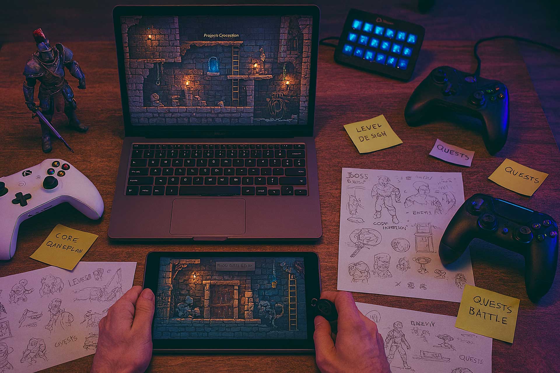 Game development in action